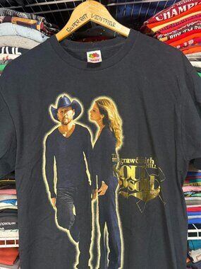 Y2K Tim McGraw faith hill soul to soul country music tour t shirt black